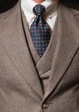 Emile Merino Wool Jacket - Dark Brown Prince of Wales