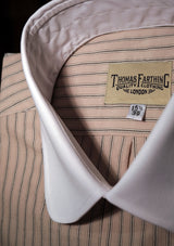 Club Collar Shirt in Japanese Cotton - Dusky Pink