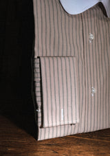 Club Collar Shirt in Japanese Cotton - Dusky Pink