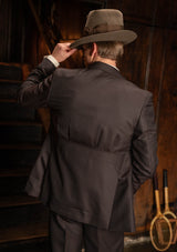 Emile Merino Wool Jacket - Tailor's Walnut Pinstripe