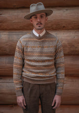 Stonybreck Lambswool Fair Isle Sweater - Burnt Oranges