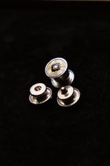 Original 1920's Black Rosette Snap Cufflinks