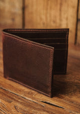 Saddle Leather Wallet - Dark Brown