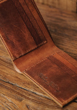 Saddle Leather Wallet - Tan