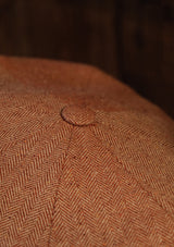 Fulton Baker Boy - (Mid-Width) Sienna Herringbone Pure Silk