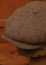Fulton Baker Boy - (Mid-Width) Toffee & Indigo Harris Tweed