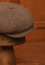 Fulton Baker Boy - (Mid-Width) Toffee & Indigo Harris Tweed