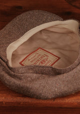 Fulton Baker Boy - (Mid-Width) High Contrast Grey Herringbone Pure Silk