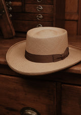 Gambler Genuine Panama Hat - Mocha