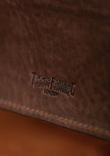 Saddle Leather Glasses Case - Dark Brown