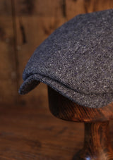Geary Flat Cap - Pale Blue Donegal Tweed
