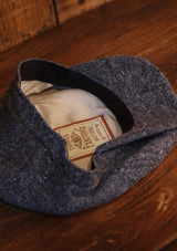 Geary Flat Cap - Pale Blue Donegal Tweed