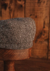 Geary Flat Cap - Grey Fleck Donegal Tweed
