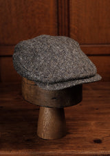 Geary Flat Cap - Storm Fleck Donegal Tweed