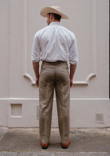 Coleman Classic Trouser - Sage Herringbone
