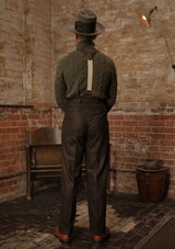 Clark Trousers - Dark Brown Flannel