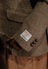 Edison Harris Tweed Jacket - Heather Green Check