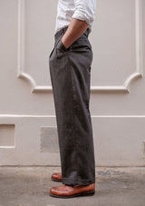 Gene Trouser - Graphite Herringbone