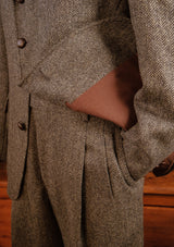 Grayson Clark Trousers - Flint Herringbone