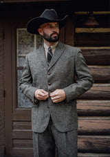 Grayson Jacket - Flint Herringbone