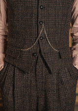 The Brockman Harris Tweed Suit - Dark Cedar