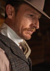 Brockman Harris Tweed Waistcoat - Dark Cedar