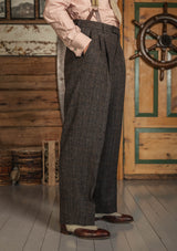 The Brockman Harris Tweed Suit - Dark Cedar