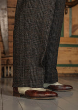 The Brockman Harris Tweed Suit - Dark Cedar