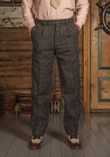 The Brockman Harris Tweed Suit - Dark Cedar