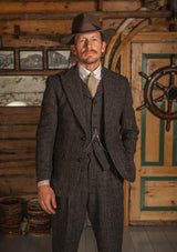 Brockman Harris Tweed Jacket - Dark Cedar