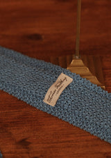 Silk Knitted Tie - Jade Green