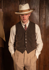 Burford Sleeveless Knitted Vest - Thatchwood