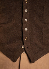 Burford Sleeveless Knitted Vest - Thatchwood