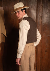 Burford Sleeveless Knitted Vest - Thatchwood