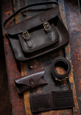 The Regent Saddle Leather Satchel - Dark Brown