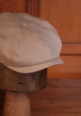 Ridgmount Baker Boy - (Narrow-Width) Thatched Silk Herringbone