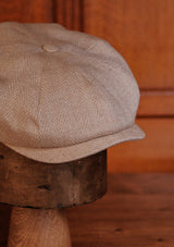 Ridgmount Baker Boy - (Narrow-Width) Thatched Silk Herringbone