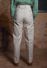 Clark Pure Linen Trousers - Oatmeal