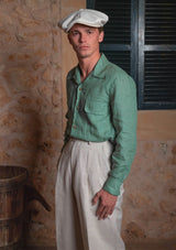 Clark Pure Linen Trousers - Oatmeal