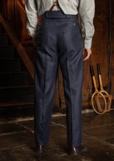 The Brockman Suit - Navy Herringbone