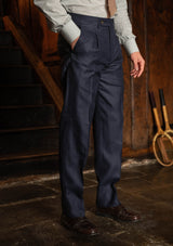 The Brockman Suit - Navy Herringbone