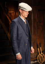 Brockman Jacket - Navy Herringbone