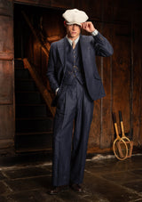 The Brockman Suit - Navy Herringbone