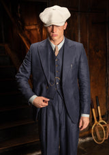 Brockman Jacket - Navy Herringbone