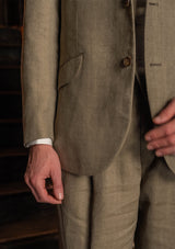 The Coleman Suit - Sage Herringbone
