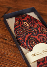 Red Paisley (Self-Tie) Bow Tie
