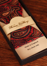 Red Paisley (Self-Tie) Bow Tie