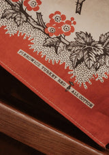 'Poire' Barn Red 100% Cotton Selvedge Bandana - #7