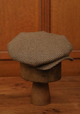 Regency 50 Pence Flat Cap - Acorn Mosaic Check Cashmere & Wool Blend
