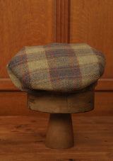 Regency 50 Pence Flat Cap - Dusty Plum Overcheck British Tweed